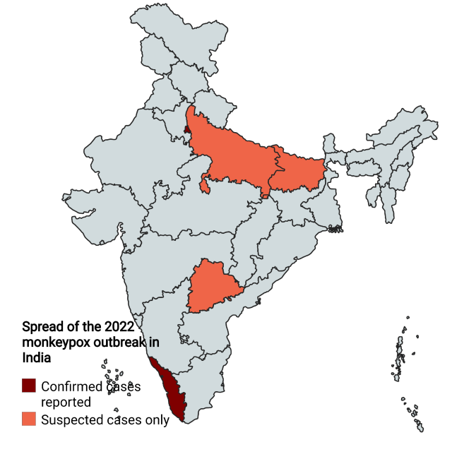 2022–2023 mpox outbreak in India Kerala Health Minister Veena George speaks at a press conference announcing India's first mpox case in 2022