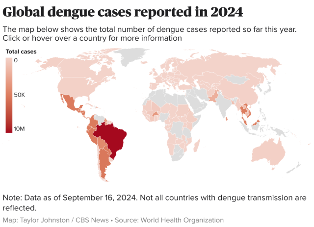 2024 Dengue Outbreak Latin America A healthcare worker in protective gear treats a patient in a crowded hospital ward during the dengue outbreak in Latin America.
