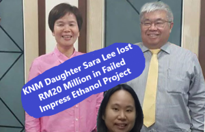 KNM Group Execs Charged in THB2.7B Bond Scandal Gan Siew Liat and husband leaving a Kuala Lumpur courthouse after being charged with insider trading related to KNM Group's Impress Ethanol bond scandal.
