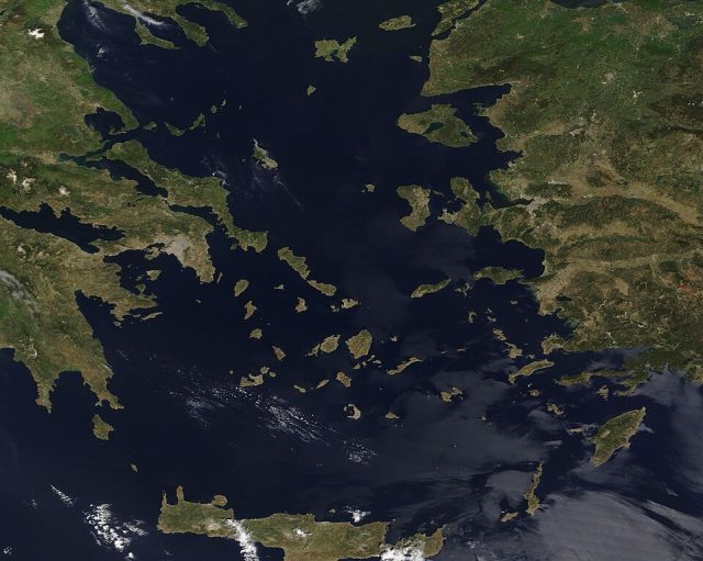 Aegean Sea Coastline A U.S. Department of War document titled DOW-UAP-D33 describes a UAP making sharp turns over the Aegean Sea during a 2023 mission.