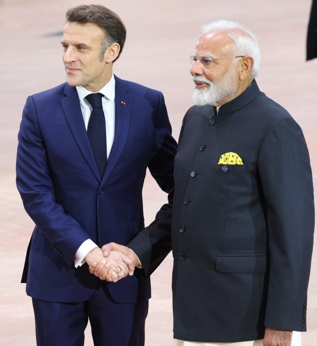 AI Action Summit 2025 Delegates exit the Grand Palais under its glass roof after the closing session of the AI Action Summit co-chaired by France and India.