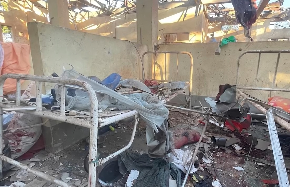 ai-fill-50065 Myanmar Airstrike Kills 34 at Mrauk U Hospital