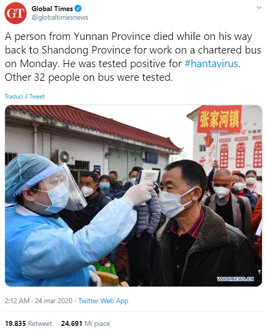 China Hantavirus Yunnan Shandong Case Medical staff in masks board a long-distance bus in Yunnan after a passenger’s post-mortem hantavirus diagnosis.