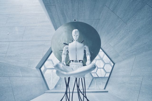 Figure Robots Now Understand Plain English After Helix AI Model Launch A Figure humanoid robot in a factory setting receives a verbal command from a worker, demonstrating the Helix AI model's plain English understanding.