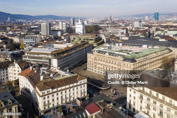 Credit Suisse Paradeplatz Headquarters Credit Suisse headquarters in Zurich, symbolizing legacy banking secrecy under corporate crime spotlight