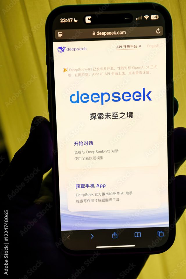 Deepseek R1 App Interface Screenshot Deepseek R1 App Interface Screenshot
