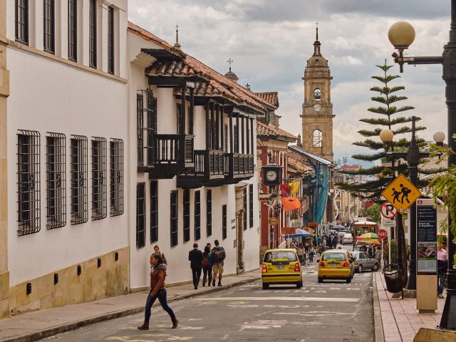 Earthquake strikes near Bogotá Colombia causing over 25 injuries reported Rescue teams treat injured residents amid cracked buildings in downtown Bogotá after strong quake