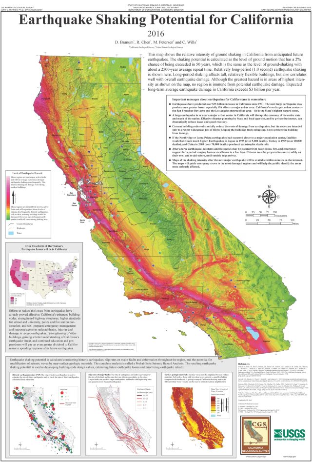 Magnitude 5.1 earthquake hits Ojai California causing minor damage reports A cracked road in Ojai, California, after a magnitude 5.1 earthquake caused minor damage to the area.