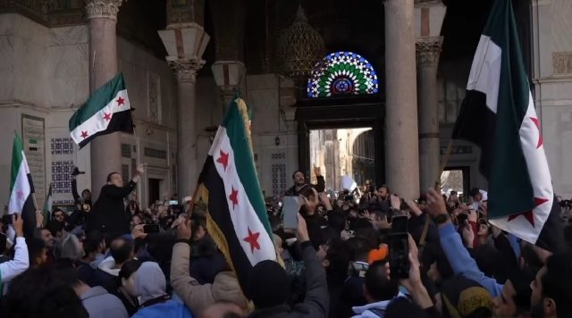 Fall of the Assad regime Opposition fighters celebrate in Damascus after capturing the capital from the Assad regime.