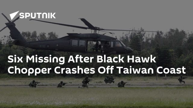 Taiwan Black Hawk Crash Wreckage Wreckage of a UH-60M Black Hawk helicopter scattered across a mountainous terrain in northern Taiwan after a fatal crash.