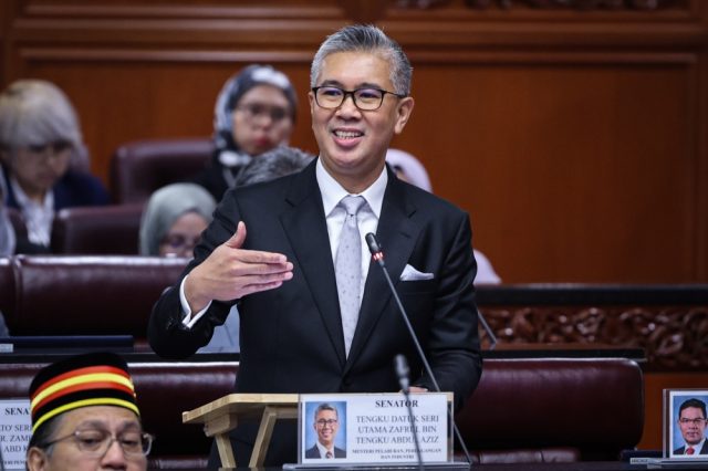 Tengku Zafrul Malaysia Economic Reform Malaysian Finance Minister Tengku Zafrul speaking at a virtual event about unorthodox economic reforms and digital inclusion strategies.