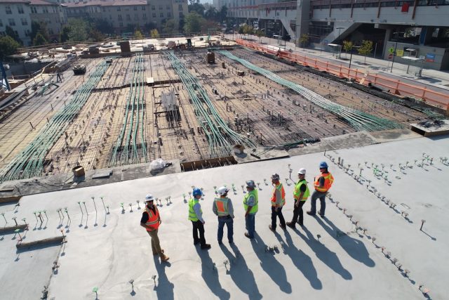 Tesla's Shanghai factory to serve as export hub for Asia and Europe markets Aerial view of Tesla's Shanghai Gigafactory with rows of Model 3 cars parked outside the facility in the Lingang free-trade zone.