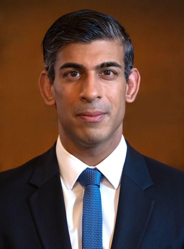 Rishi Sunak portrait Photo: Rishi Sunak portrait - illustrating article 'UK inflation hits a 30-year high of 6.2% as Sunak readies response.'