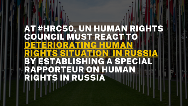 Us Russia Un Human Rights U.S. Ambassador Linda Thomas-Greenfield speaks at a podium in Bucharest, announcing the push to suspend Russia from the UN Human Rights Council.