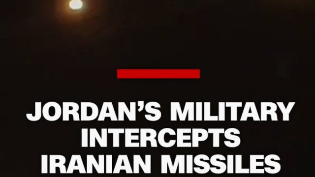 Jordan Military Intercepts Five Iran Missiles Jordan Military Intercepts Five Iran Missiles