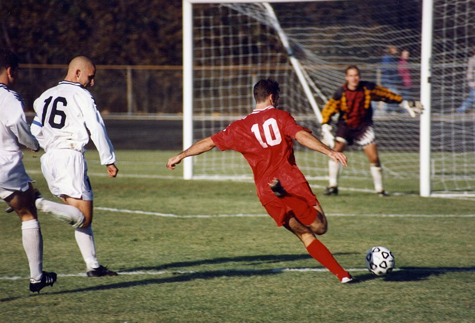 Soccer Players Competing